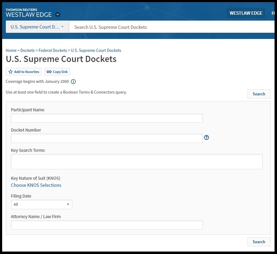 How to easily search and look up dockets Legal Blog