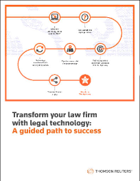 White paper with title — Transform your law firm with legal technology: A guided path to success