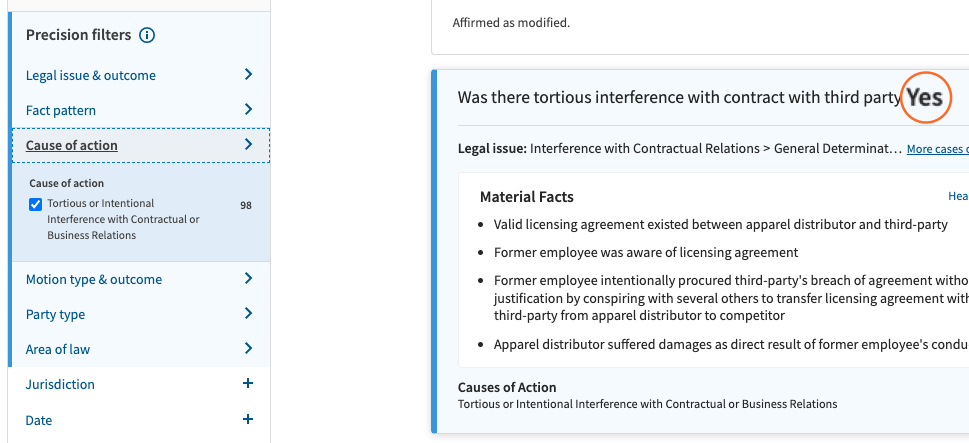 westlaw precision result showing tort claim was established for stuarts llc v edelman