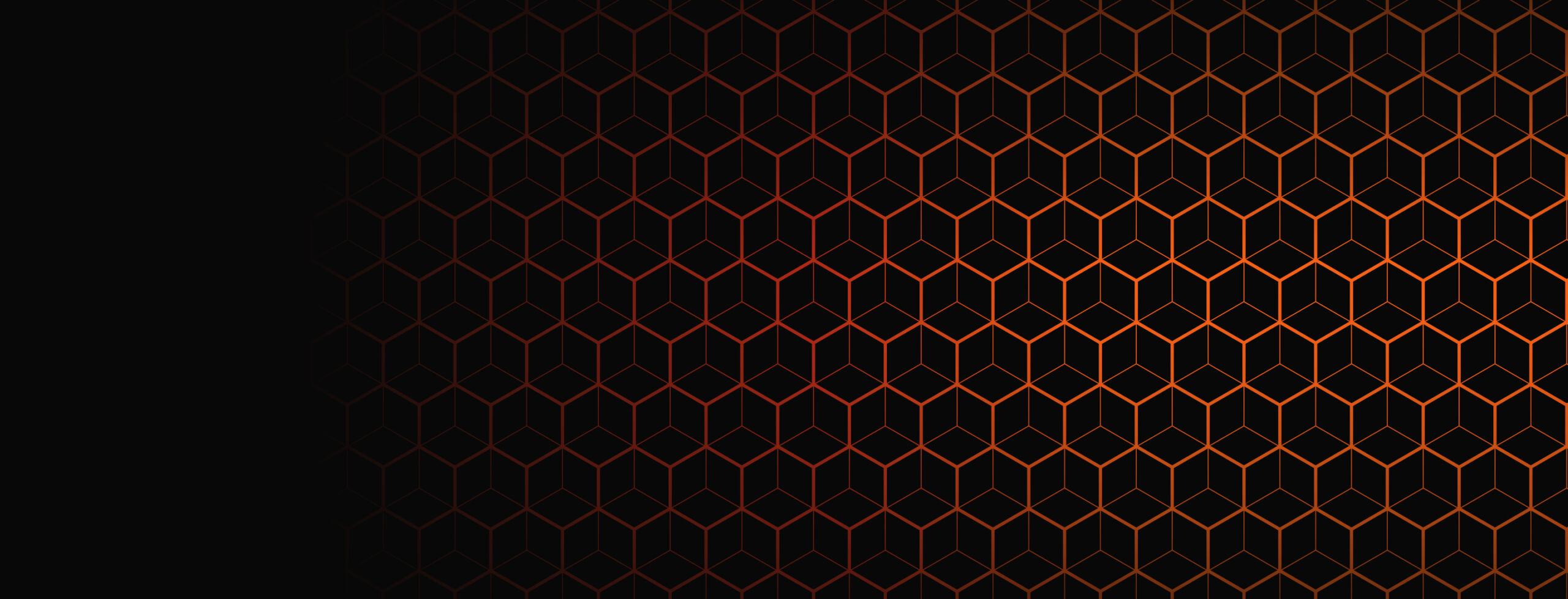 Orange prism shapes on black background to depict document due diligence technology