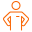 icon-orange person hands on hips