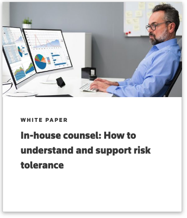white paper icon about company risk tolerance