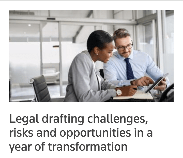 Legal drafting challlenges, risks, and opportunities screenshot