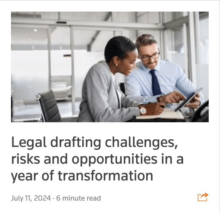 Legal drafting challlenges, risks, and opportunities screenshot