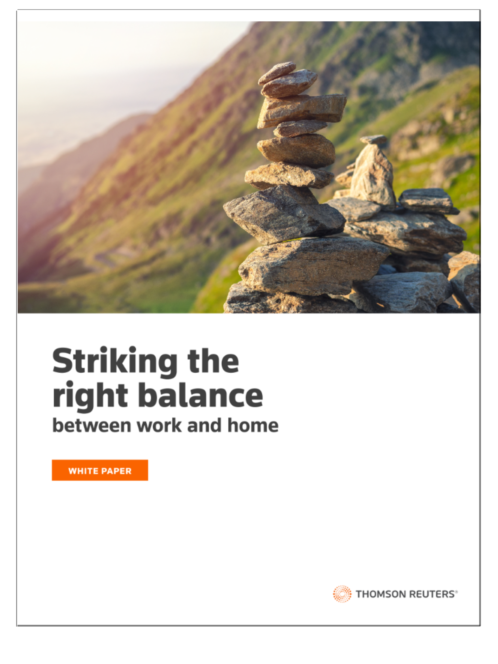 Striking the right balance white paper cover