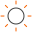 icon- black and orange sun
