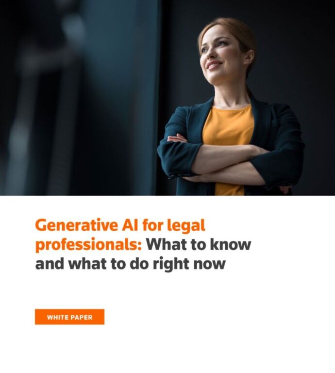 White paper preview — Generative AI for legal professionals: What to know and what to do right now