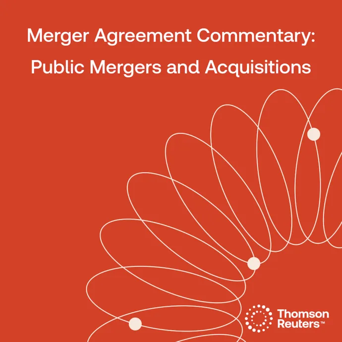 Cover title for public mergers and acquisitions practice note