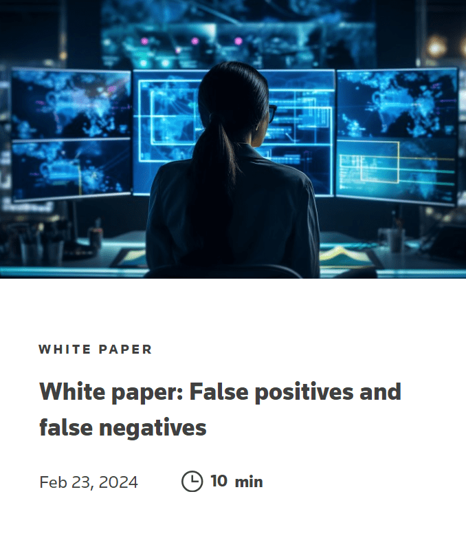 Cover of False Positives white paper