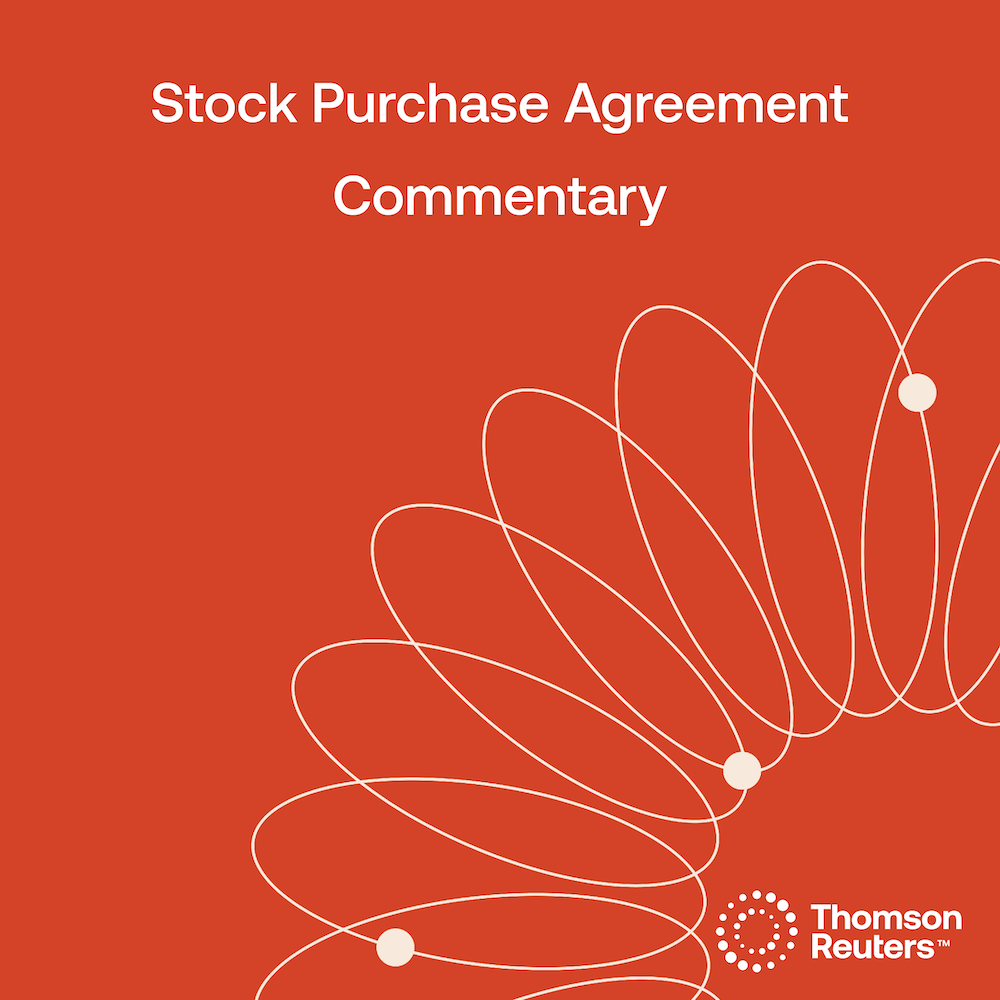 Image with title — Stock Purchase Agreement Commentary