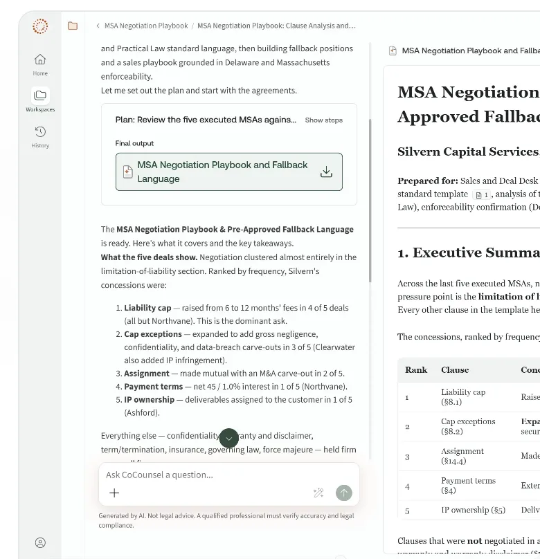 Build an MSA negotiation playbook