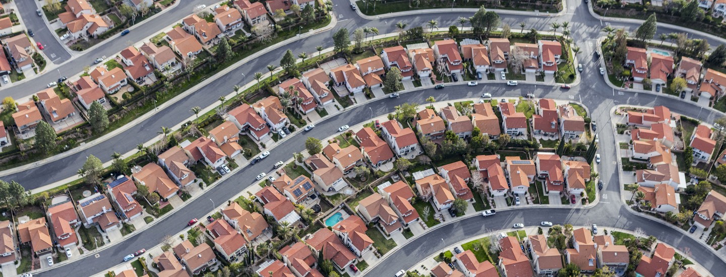 aerial-view-tightly-packed-homes