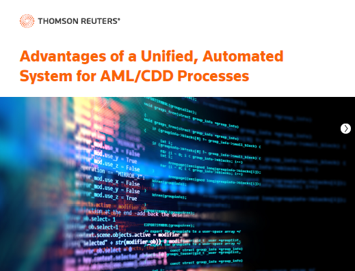 Advantages of a unified, automated system for AML/CDD processes