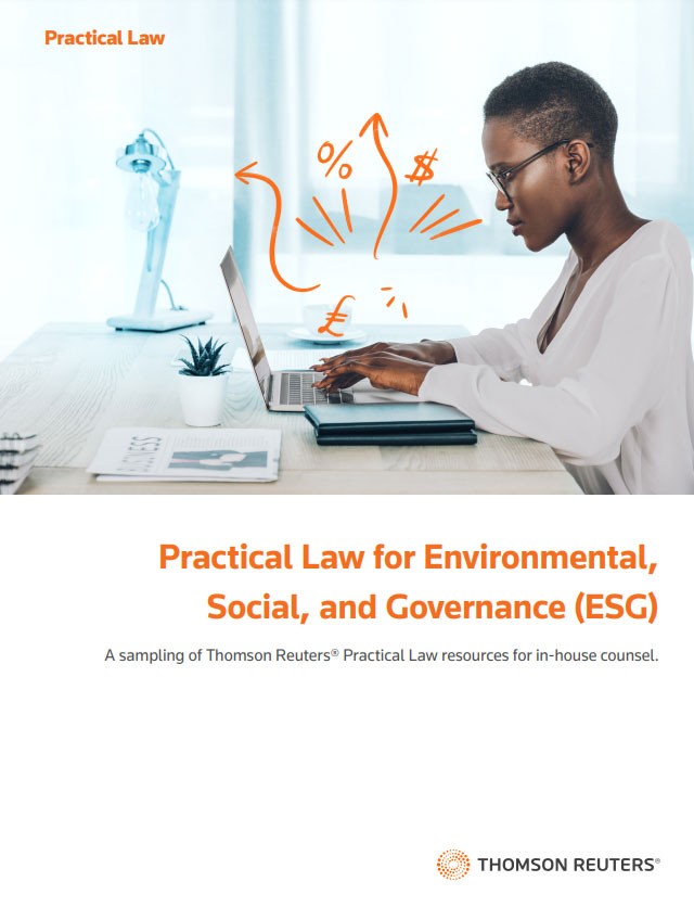 Practical Law for Environmental, Social, and Governance (ESG)