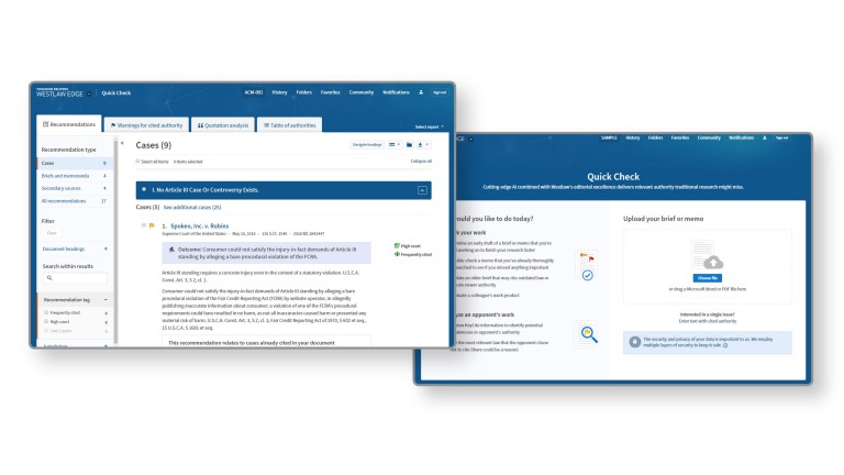 Statutes compare and regulations compare on Westlaw Edge