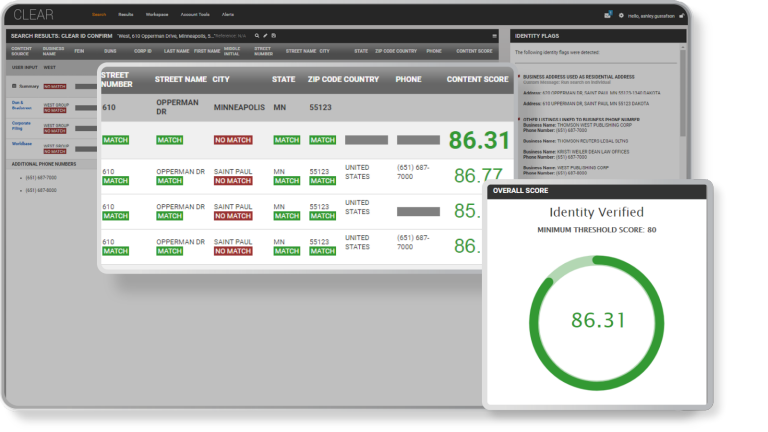 Use CLEAR to identify associates with one search