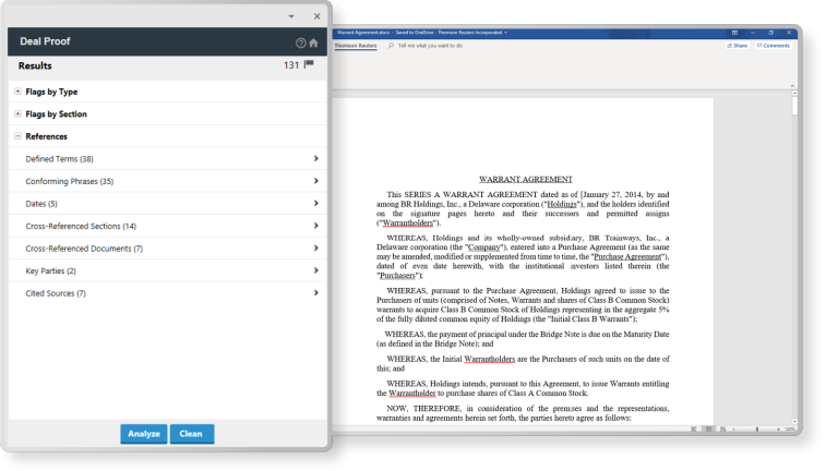 The Westlaw menu with Drafting Assitant in MS Word