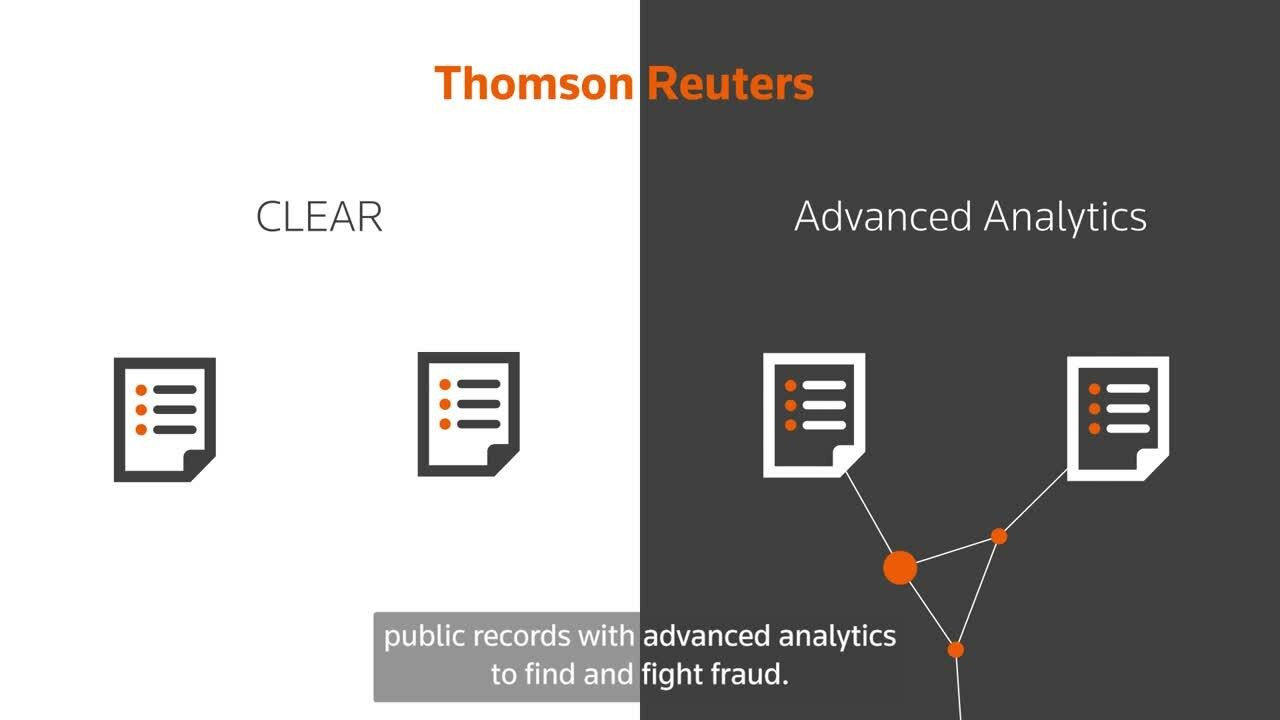 Thomson Reuters CLEAR and Pondera risk solutions.