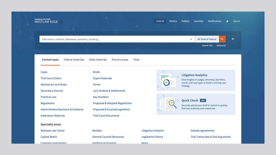 Westlaw Online Legal Research Thomson Reuters