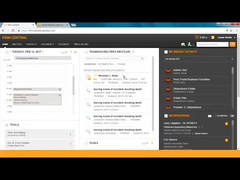 Firm Central integration with Westlaw