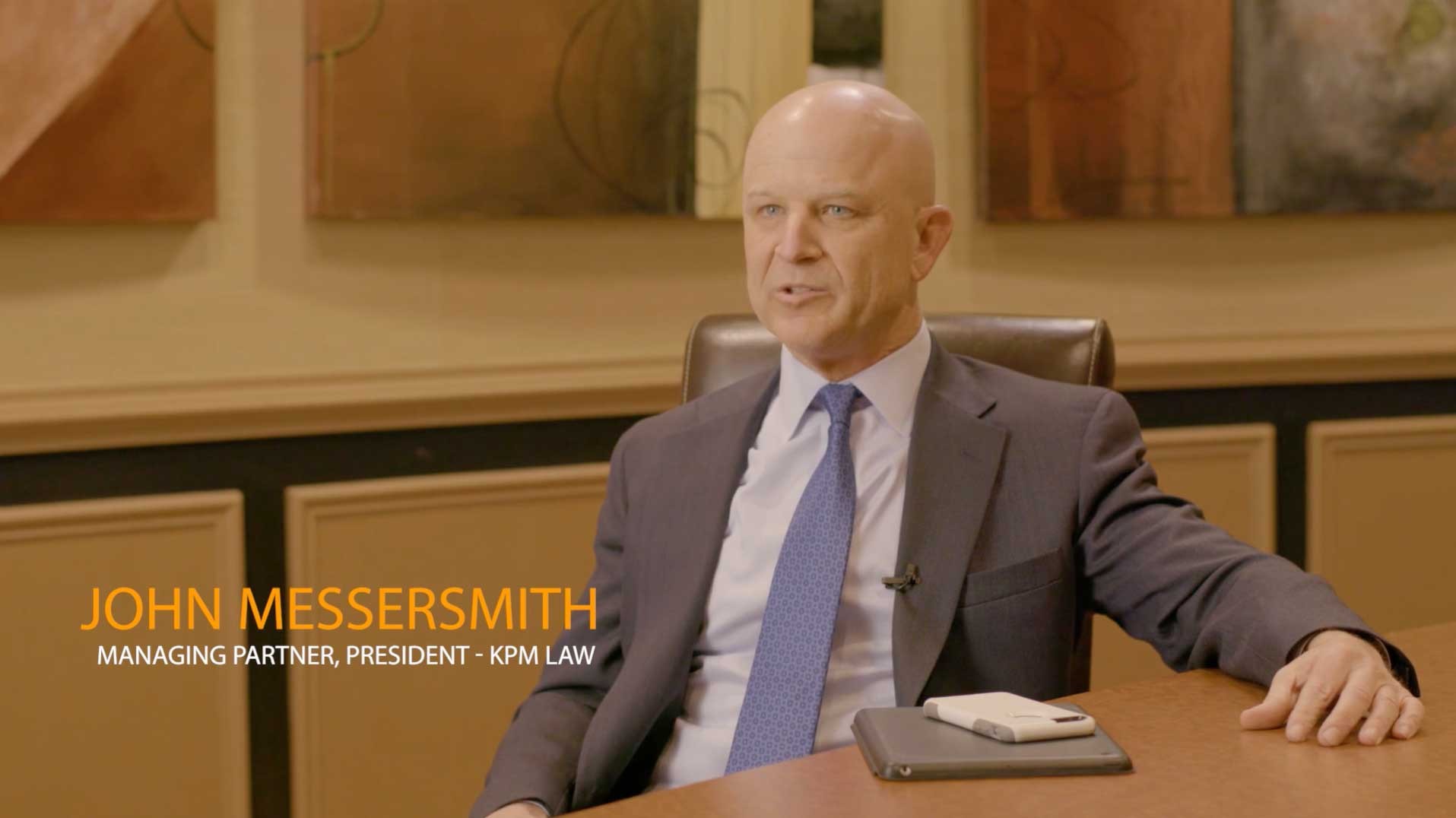 Video of John Messersmith talking about his law firm using ProLaw
