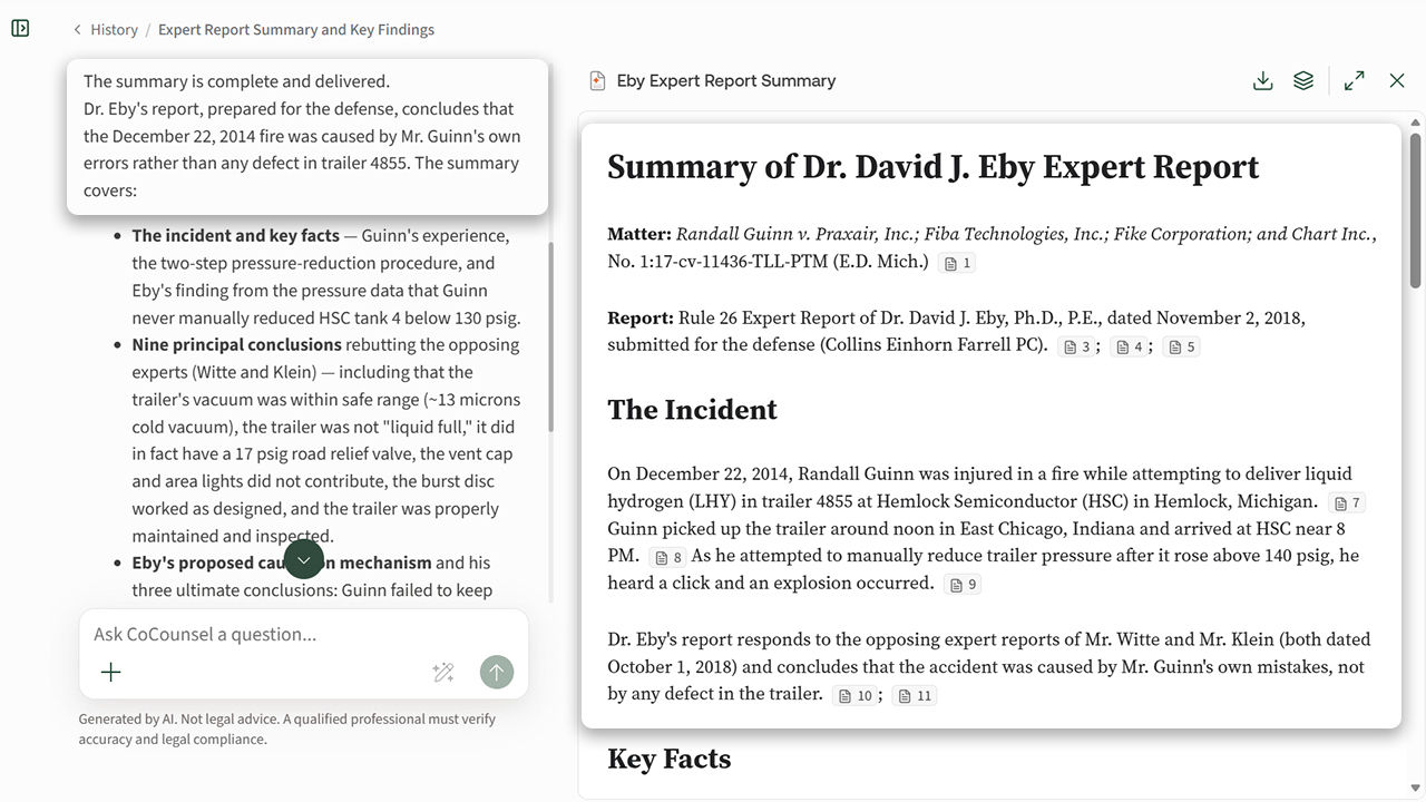 Screenshot: Summarize, review, and compare documents