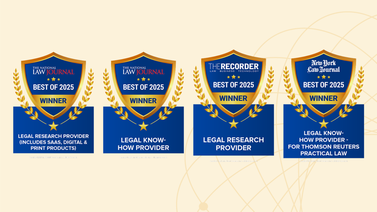 Practical Law - Awards Graphic 2025