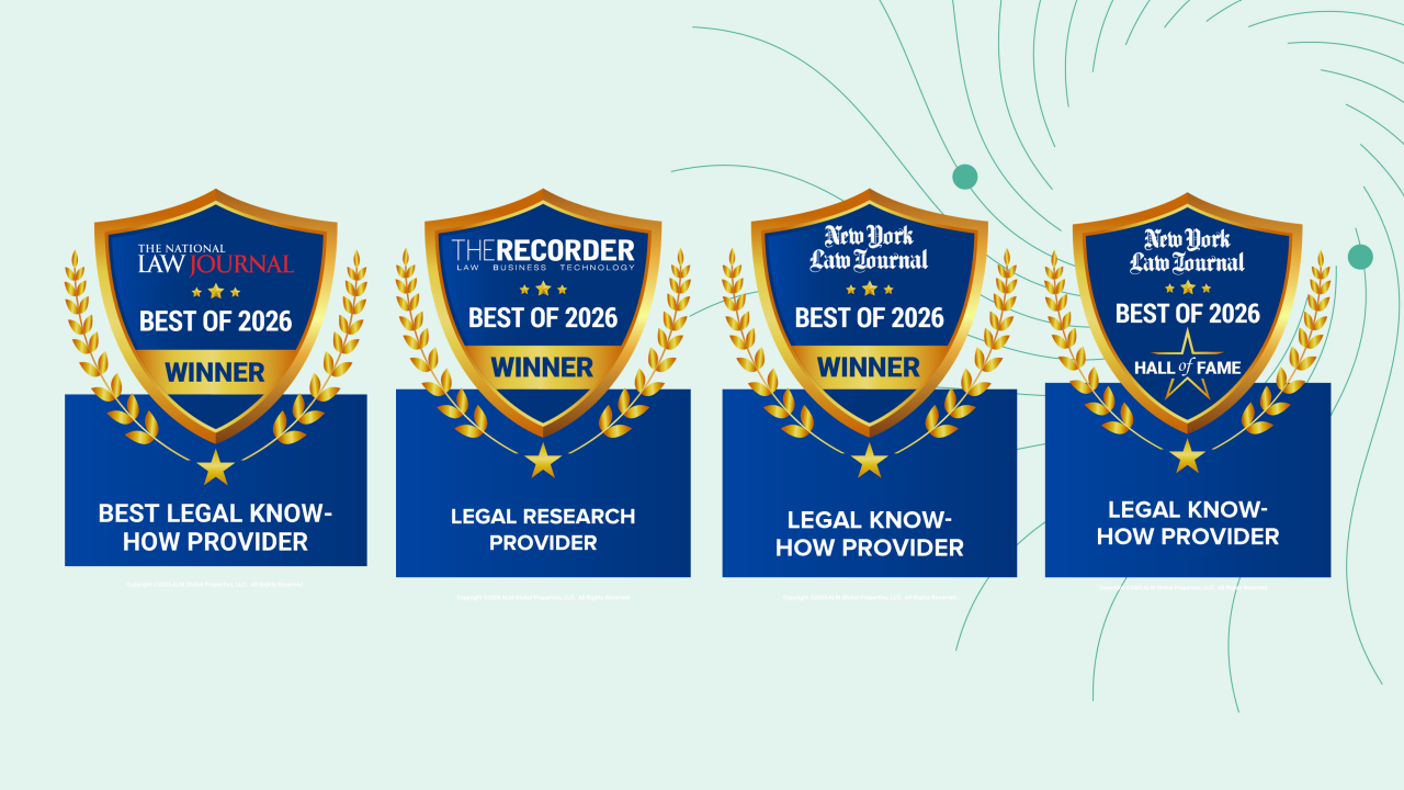 Practical Law - Awards Graphic 2026